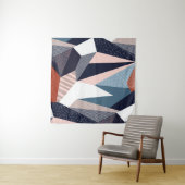 Tenture Motif géométrique créatif avec différentes formes (En situation (horizontale))