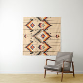 Tenture motif géométrique ethnique Abstrait, illustration (En situation (horizontale))