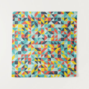 Tenture Motif géométrique. Fond coloré mosaïque de g