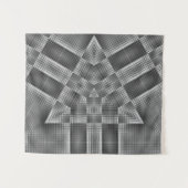 Tenture Motif géométrique gris (Devant (Horizontal))