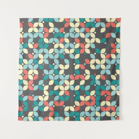 Tenture Motif géométrique intemporel, desi abstrait (Devant)