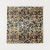 Tenture Motif géométrique marbre et or (Devant (Horizontal))