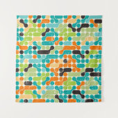 Tenture Motif géométrique rétro abstrait (Devant (Horizontal))