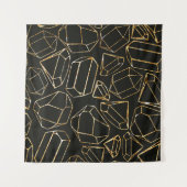 Tenture Motif géométrique sans couture dans le style rétro (Devant (Horizontal))