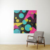 Tenture motif géométrique sans couture des années 80 avec  (En situation)