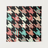 Tenture Motif géométrique sans couture. Houndstooth classi (Devant (Horizontal))