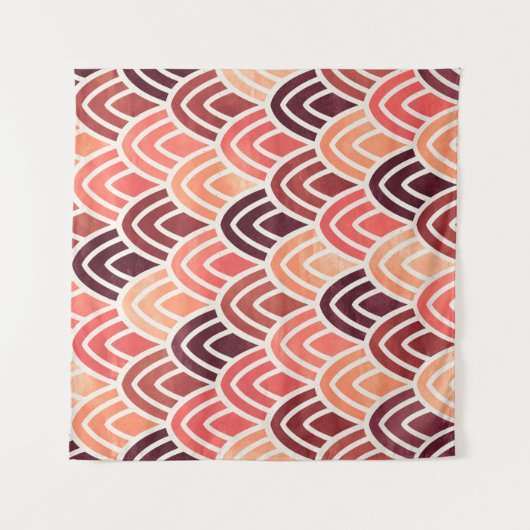 Tenture Motif géométrique transparent sur texture papier (Devant (Horizontal))