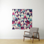 Tenture Motif géométrique triangle rétro (En situation)