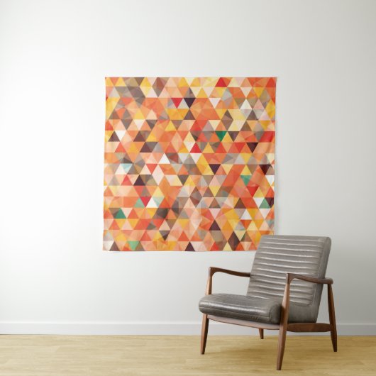 Tenture Motif géométrique triangulaire Abstrait (En situation (horizontale))