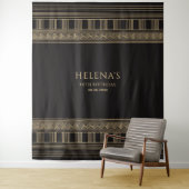 Tenture Motif grec et COULEURS personnalisées (En situation)