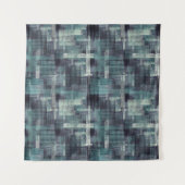 Tenture Motif grunge abstrait bleu gris texturé. (Devant (Horizontal))