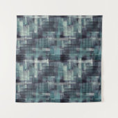 Tenture Motif grunge abstrait bleu gris texturé. (Devant)