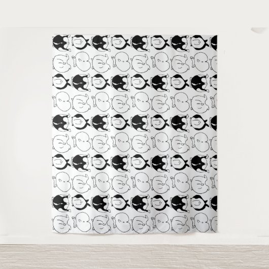 Tenture Motif Hamster Butts (Devant)