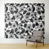 Tenture Motif Hibiscus (En situation (horizontale))