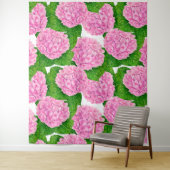 Tenture Motif Hydrangea (En situation)