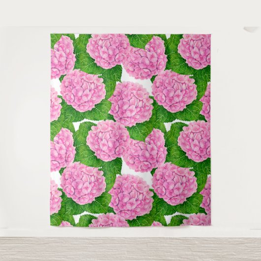 Tenture Motif Hydrangea (Devant)