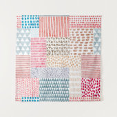 Tenture Motif impeccable en style patchwork. D simple (Devant)