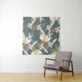 Tenture Motif japonais Vintage Crane Birds (En situation (horizontale))