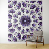 Tenture Motif kaléidoscopique Abstrait de Mandala (En situation)