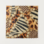 Tenture Motif léopard, Empreinte de léopard, Poster de ani (Devant (Horizontal))
