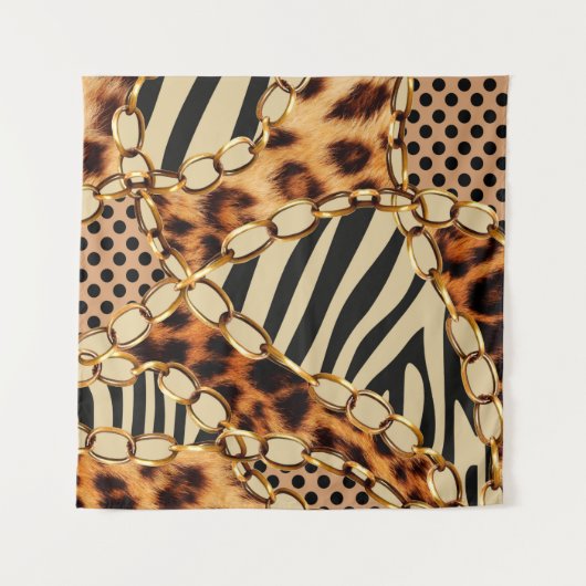 Tenture Motif léopard, Empreinte de léopard, Poster de ani (Devant)