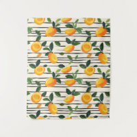 Motif Mango Aquarelle avec Feuilles verts
