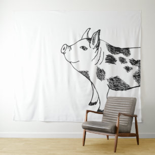 Tenture Motif minimaliste de Cottagecore vintage représent