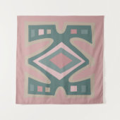 Tenture motif moderne abstrait africain (Devant (Horizontal))