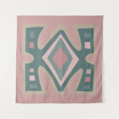 Tenture motif moderne abstrait africain (Devant)