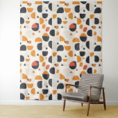 Tenture Motif moderne du milieu du siècle (En situation)