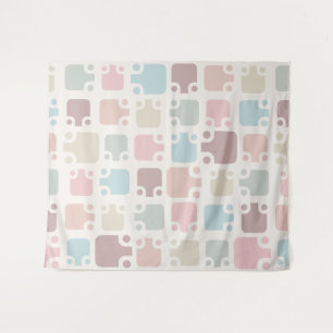 Tenture Motif moderne du milieu du siècle Pastel