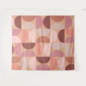 Tenture Motif moderne du milieu du siècle Peach Fuzz (Devant (Horizontal))