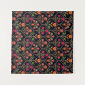 Tenture motif mughal Kani Look ornement motif multi-colo (Devant (Horizontal))