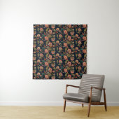 Tenture motif mughal ornement motif multicolore backgrou (En situation)