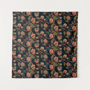 Tenture motif mughal ornement motif multicolore backgrou