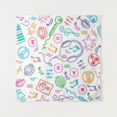 Tenture Motif musical (Devant (Horizontal))