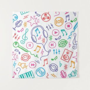 Tenture Motif musical