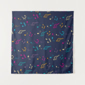 Tenture Motif musical (Devant (Horizontal))