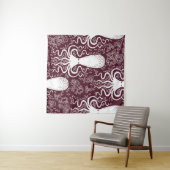Tenture motif Octopus vintage. (En situation (horizontale))
