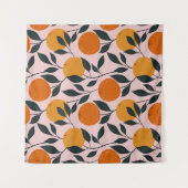 Tenture Motif orange vibrant (Devant (Horizontal))