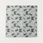 Tenture Motif papillon coloré (Devant (Horizontal))