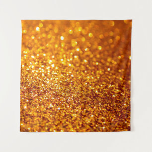 Tenture Motif Parties scintillant or