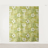 Tenture Motif Pastel vert et jaune (Devant)