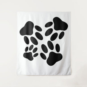 Tenture Motif Pawprint de chien