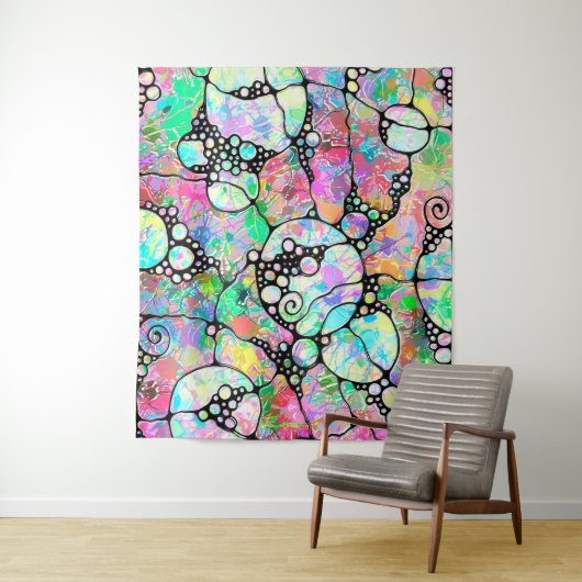 Tenture Motif Peint À La Main Et Numériquement Art 31 (En situation)