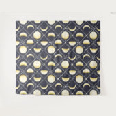 Tenture Motif Phases de lune céleste (Devant (Horizontal))