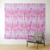 Tenture Motif Pink Pastel & Gold Shimmer Mermaid (En situation (horizontale))