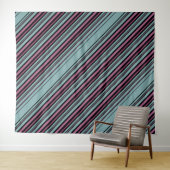 Tenture Motif rayé gris foncé (En situation (horizontale))