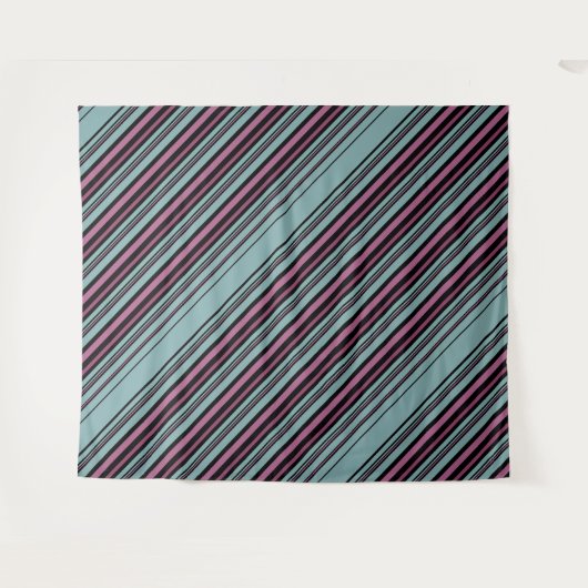 Tenture Motif rayé gris foncé (Devant (Horizontal))