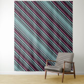 Tenture Motif rayé gris foncé (En situation)